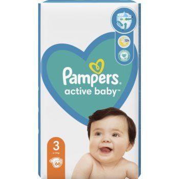 Pampers Active Baby Size 3 scutece de unică folosință