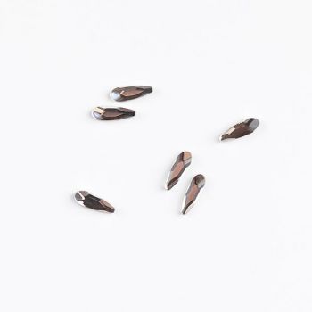 Rhinestone (10pcs) - Drop 2x6mm Clear