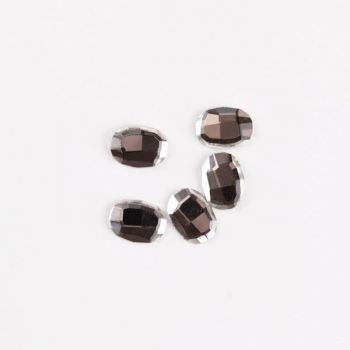 Rhinestone (10pcs) - Oval 8x6mm Clear