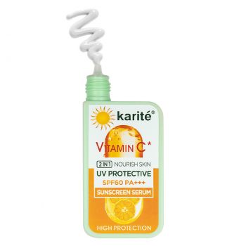 Ser cu protectie solara SPF60 & Vitamin C Karite, 60ml