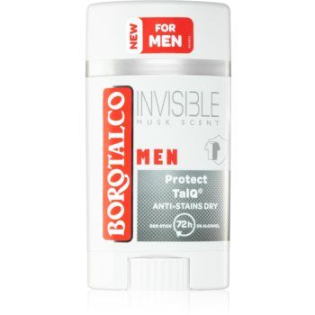 Borotalco MEN Invisible deodorant roll-on împotriva petelor albe și galbene pentru barbati ieftin