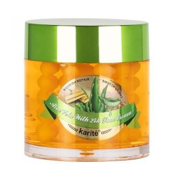 Crema de fata reparatoare, Karite, Aloe Vera & Aur 24K, 55 ml
