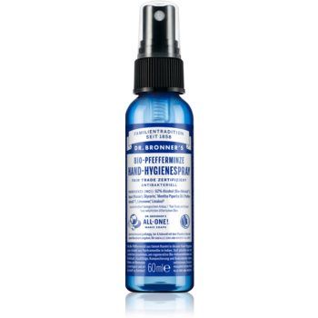 Dr. Bronner’s Peppermint spray de curățare pentru mâini