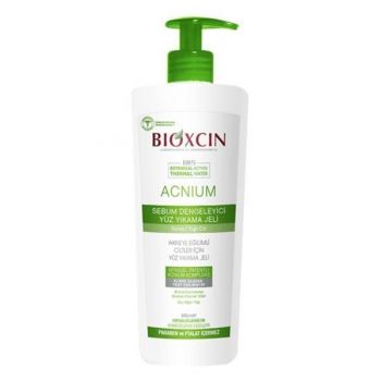 Gel anti-acnee de curatare facială, demachiant Bioxcin Acnium 500 ml
