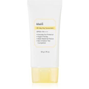 Klairs All-day Airy Sunscreen gel cremă de protecție SPF 50+