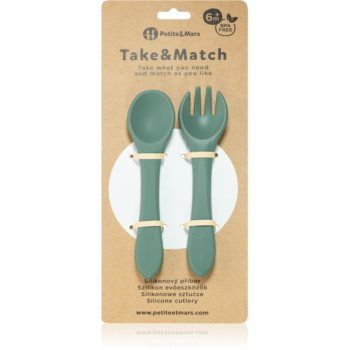 Petite&Mars Take&Match Silicone Cutlery tacâmuri