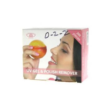 Pliculete cu soak off remover Piersic 200 buc