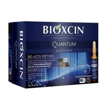 Ser tratament de intarire a parului Quantum Bioxcin Fiole, 15x6 ml de firma original