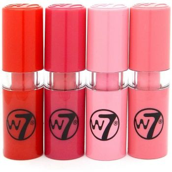 Set 4 rujuri de buze, W7, Fabulicious, Four Fab Lipsticks