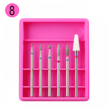 Set 6 capete de freza pink R8 - R8