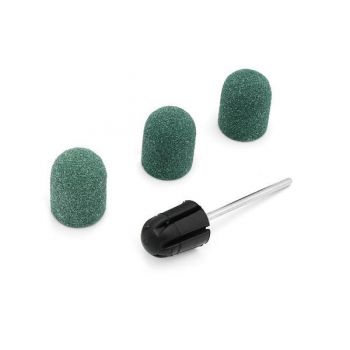 Set suport si smirghel rezerva 13*19mm #80 3 buc - Green Set suport si smirghel rezerva 13*19mm #80 3 buc - Green