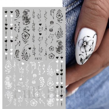 Sticker decor unghii F872 - B114