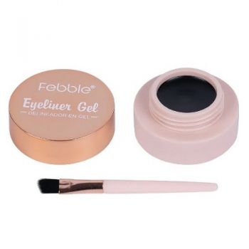 Tus Gel Febble, Eyeliner Gel, Negru, Pensula aplicare inclusa