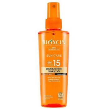 Ulei Bronz Bioxcin actiune hidratanta, absortie rapida, Spf 15, 200 ml ieftina