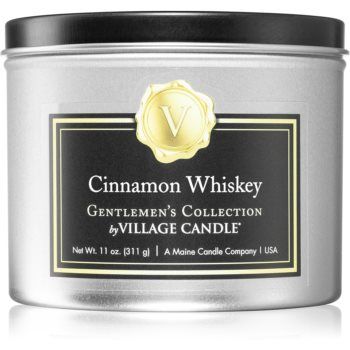 Village Candle Gentlemen's Collection Cinnamon & Whiskey lumânare parfumată în placă