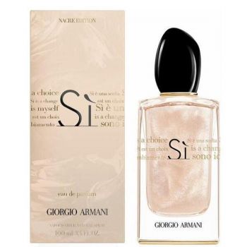Apa de parfum pentru Femei - Giorgio Armani Sì Nacre Edition, 100 ml
