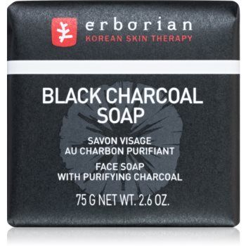 Erborian Black Charcoal sapun pentru curatarea fetei cu cărbune activ