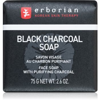 Erborian Black Charcoal sapun pentru curatarea fetei cu cărbune activ de firma originala