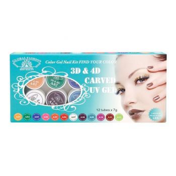 Gel 4D Global Fashion 7g - Set A 12 buc