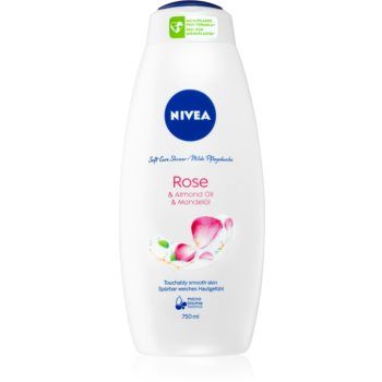 Nivea Rose & Almond Oil gel de duș