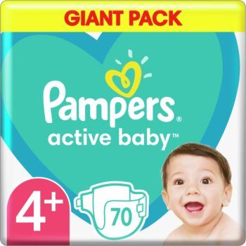 Pampers Active Baby Size 4 Plus scutece de unică folosință