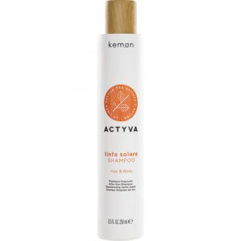 Sampon Hidratant pentru Par si Corp - Kemon Actyva Linfa Solare Shampoo Hair & Body - 250 ml