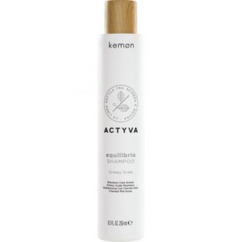 Sampon pentru Echilibrare Scalp Gras - Kemon Actyva Equilibrio Shampoo, 250 ml