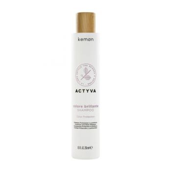 Sampon pentru Par Vopsit - Kemon Actyva Colore Brillante Shampoo Velian, 250 ml