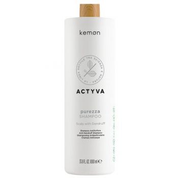 Sampon pentru Purificare Scalp - Kemon Actyva Purezza Shampoo, 1000 ml