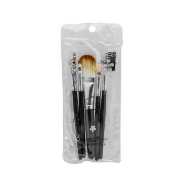 Set 5 pensule make-up Global Fashion Cosmetic Brush - Maro ieftina