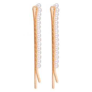 Set Agrafe de Par cu Perle Bianca Lucy Style 2000, 2 bucati