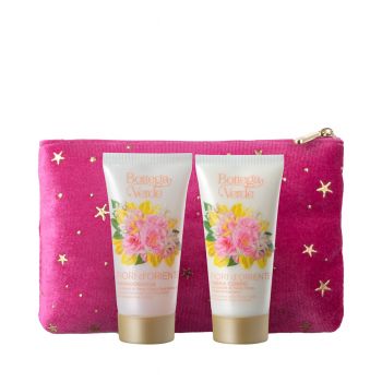 Set cadou, travel size, ingrijire corp cu extract de trandafir si Ylang Ylang