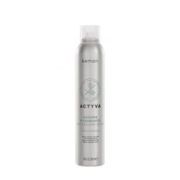 Spray Uscat pentru Volum - Kemon Actyva Volume e Corposità Dry Spray Velian, 200 ml