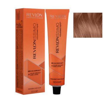 Vopsea Permanenta - Revlon Professional Revlonissimo Colorsmetique Ker-Ha Complex Permanent Hair Color, nuanta 7.43 Medium Copper Golden Blonde, 60 ml ieftina