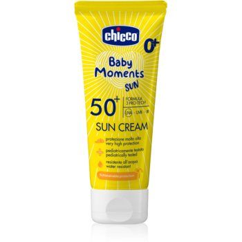 Chicco Baby Moments Sun cremă cu protecție solară 50+ pentru nou-nascuti si copii