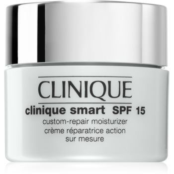 Clinique Clinique Smart™ SPF 15 Custom-Repair Moisturizer crema anti-rid hidratanta pentru ten uscat și combinat SPF 15