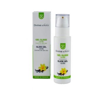 Gel Lubrifiant Intim Bio cu Aroma de Vanilie si Aloe Vera Divinextases, 100 ml ieftin