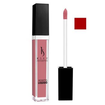 Ruj Lichid Mat Rezistent la Transfer K Sky Mareleva, Nuanta KS2 57 Red Kisses, 4 ml