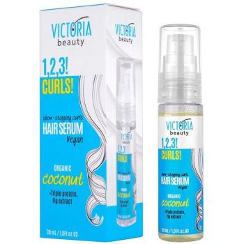 Serum Vegan pentru Par Cret cu Cocos Victoria Beauty Camco, 30 ml ieftin