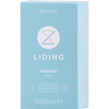 Tratament Serum de Reconstructie - Kemon Professional Box Liding Nourish Serum, 8 ml x 12 buc
