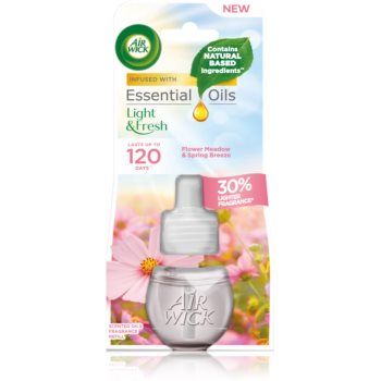 Air Wick Light & Fresh Flower Meadow & Spring Breeze reumplere în aroma difuzoarelor