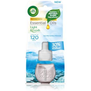 Air Wick Light & Fresh Sea Mist & Blue Minerals reumplere în aroma difuzoarelor