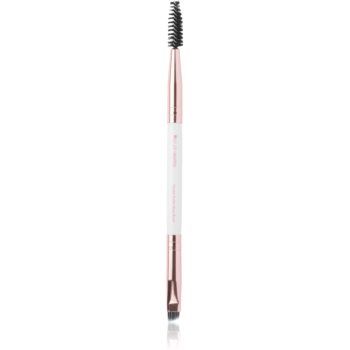 Brushworks Double Ended Brow Brush perie pentru modelarea sprâncenelor cu pensula