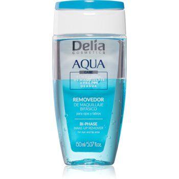 Delia Cosmetics Aqua demachiant in doua faze zona ochilor si a buzelor ieftin