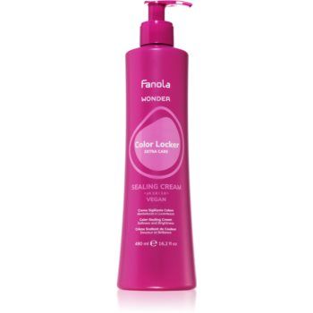 Fanola Wonder Color Locker Extra Care Sealing Cream cremă pentru netezirea părului pentru păr vopsit de firma original