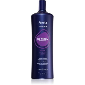 Fanola Wonder No Yellow Extra Care Mask Masca de par neutralizeaza tonurile de galben ieftina