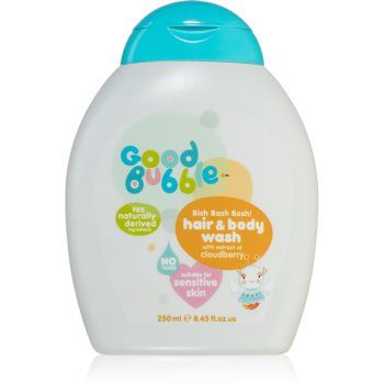 Good Bubble Hair & Body Wash Cloudberry șampon și emulsie pentru spălare pentru nou-nascuti si copii