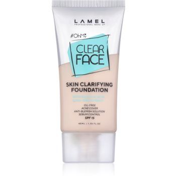 LAMEL OhMy Clear Face fond de ten cu acoperire ridicată pentru pielea problematică și grasă