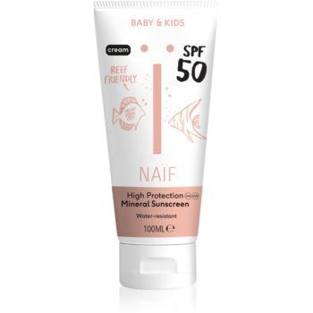 Naif Baby & Kids Sun Cream SPF 50 crema pentru protectie solara pentru bebeluși și copii mici de firma original