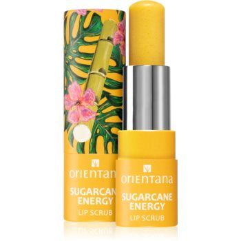 Orientana Natural Sugarcane Energy Exfoliant pentru buze